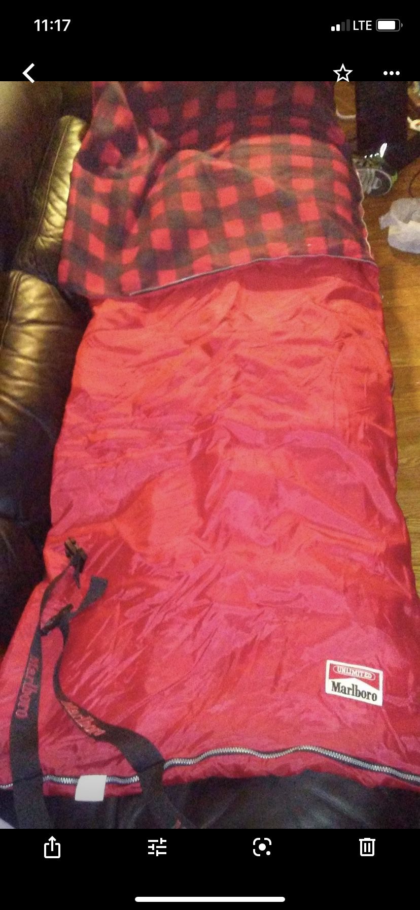 Vintage unlimited Marlboro adult sleeping bag