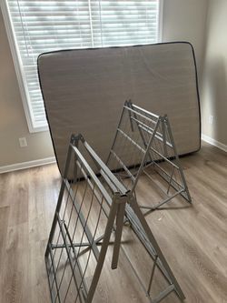 Queen size bed frame/ mattress/ headboard