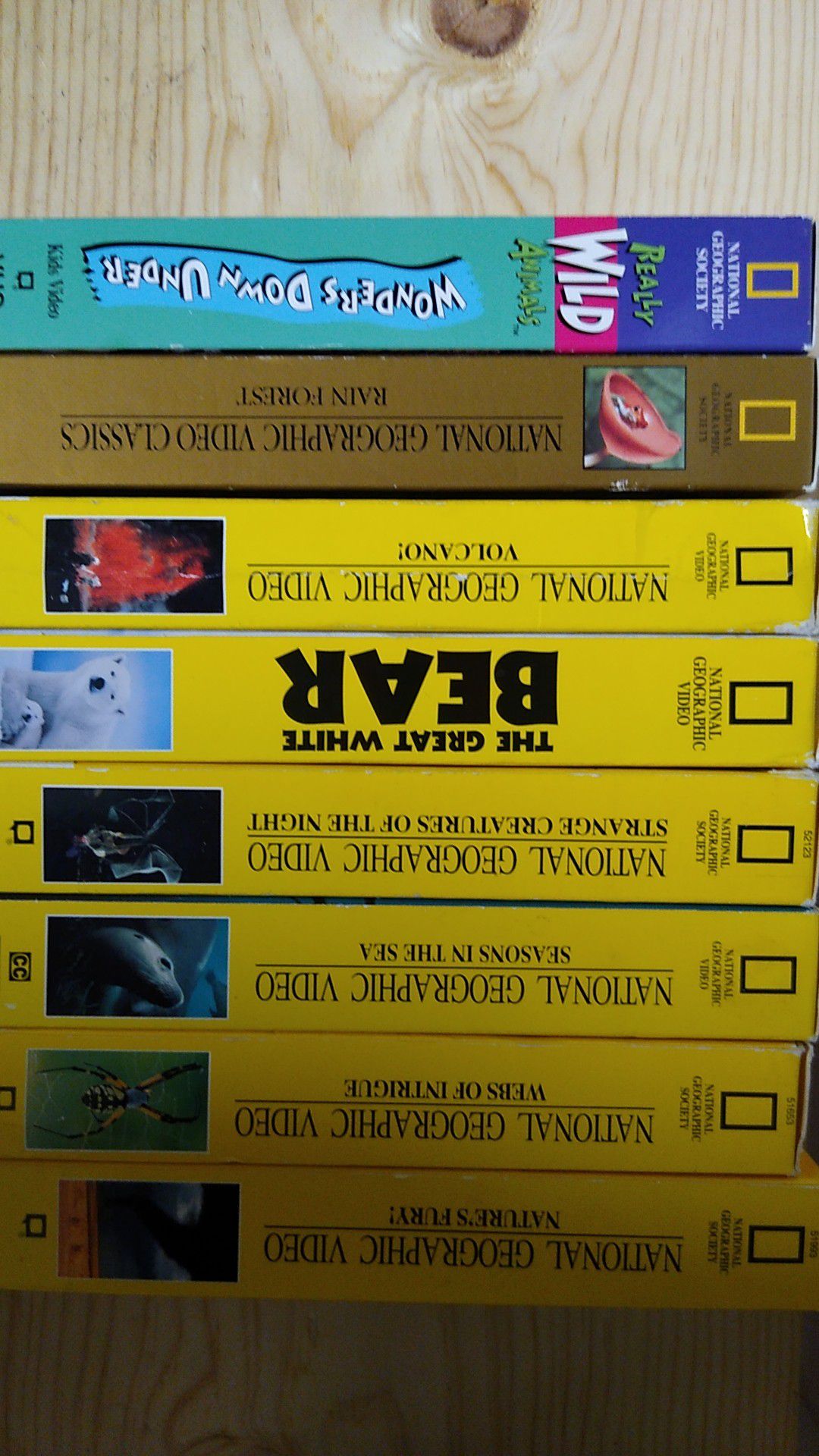 Set of 8 National Geographic VHS