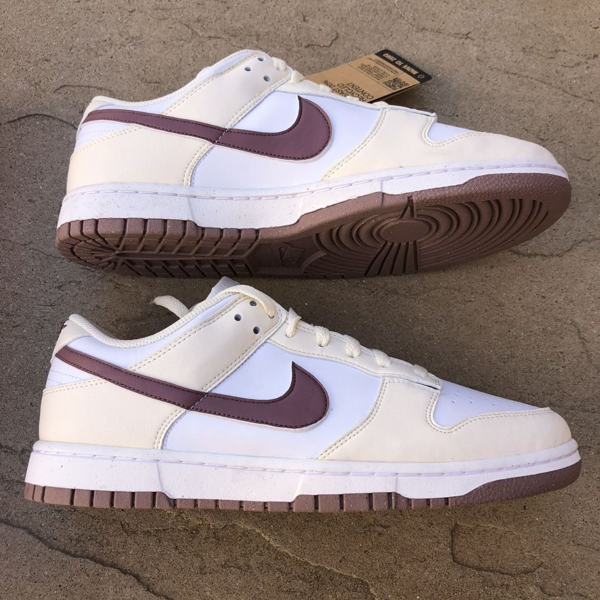 New Nike Dunk Low Coconut Mauve Women’s 5 11, Youth 3.5y, Men’s 9.5