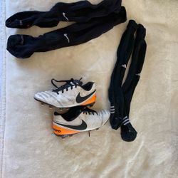 Nike Tiempo Soccer Cleats And Soccer Socks