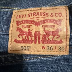 Levi Jeans 505 36x30