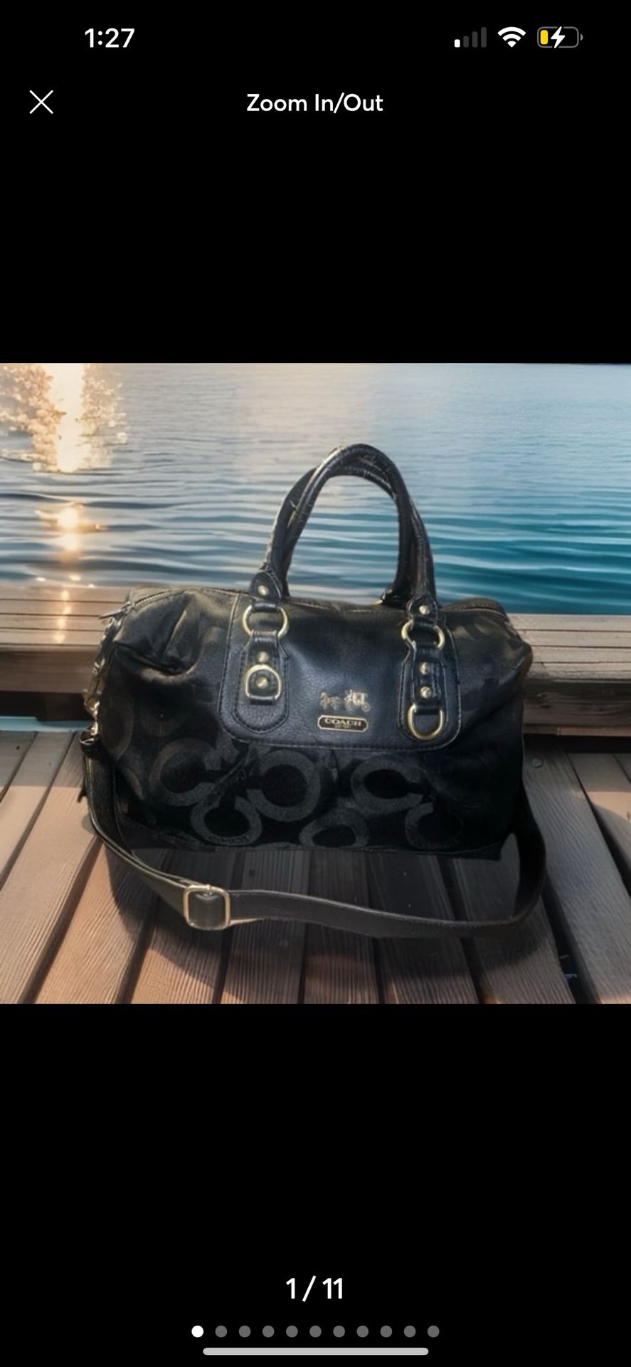 Coach Madison OPT Art Large Sabrina Satchel Bag