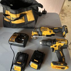 Dewalt Drill And Multitool.