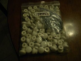 Cabinet Knobs White Porcelain