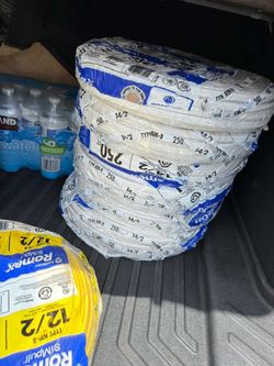 Electrical wire romex 14/2 rolls of 250ft