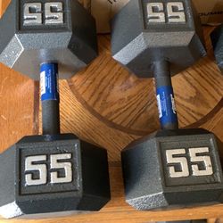 Dumbbells 55lbs