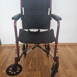 Lightweight Folding Wheelchair for Adults – $55