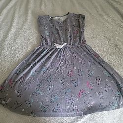 JUMPING BEANS ALL DAY PLAY DRESS UNICORNS GIRLS SIZE 8 BLUE