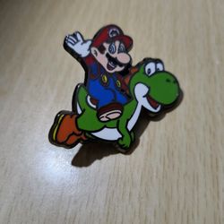 Super Mario World Enamel Pins Official Nintendo Direct 2023 Mario & Yoshi