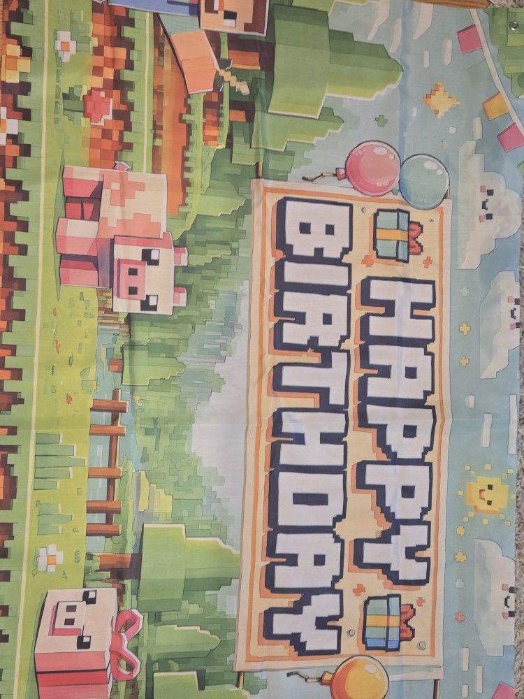 Minecraft BDAY decoration