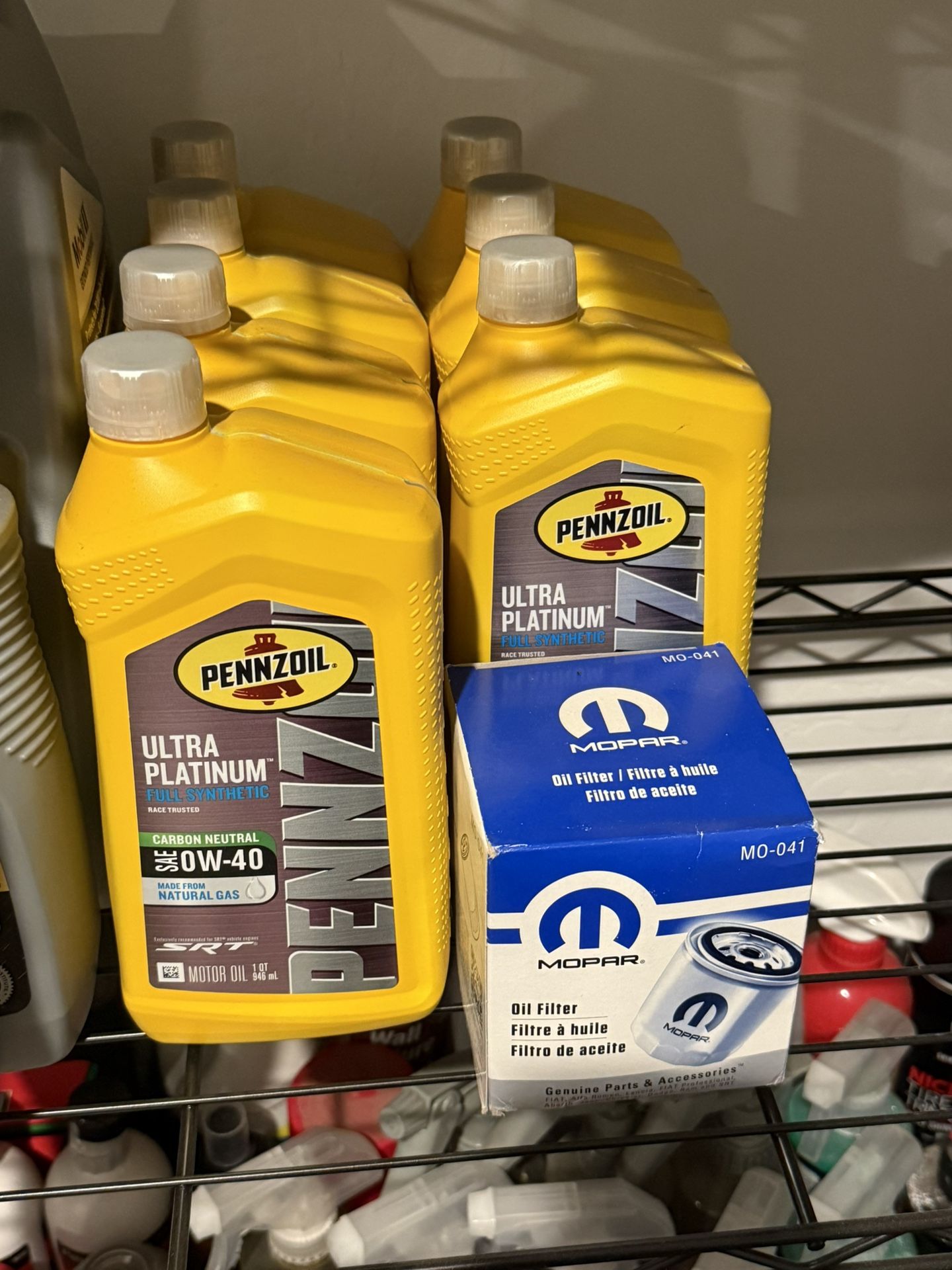 Pennzoil And OEM Mopar Filter Dodge/Charger/Challenger/Chrysler 300