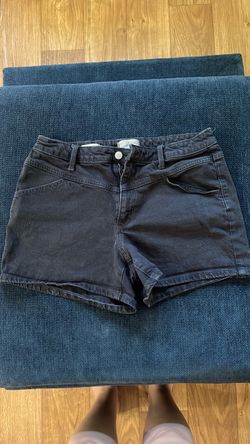 Black Jean shorts