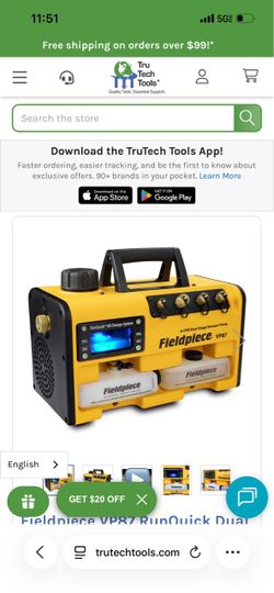Fieldpiece VP87 Dual Stage Vacuum Pump