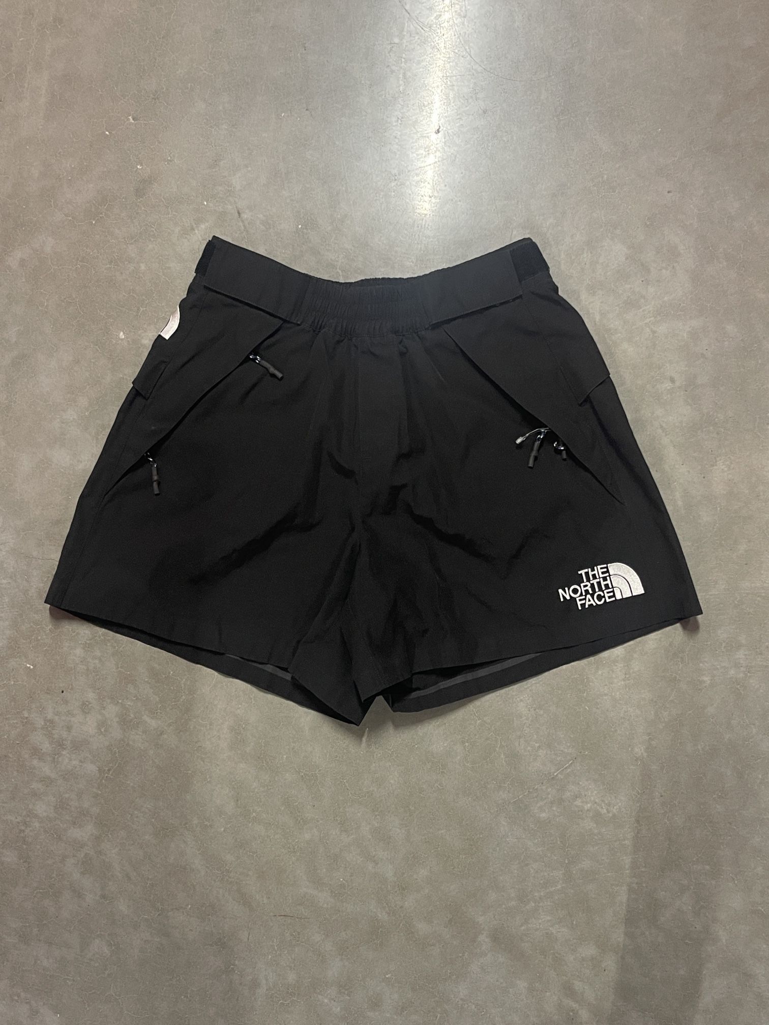 North face black shorts.