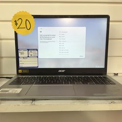 Acer Chromebook with charger