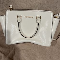 Michael Kors white handbag /storage bag