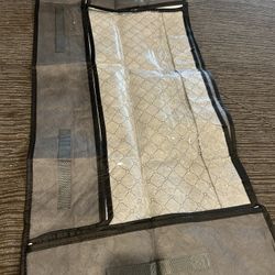 Gray Quilted Foldable Storage Bags (new)