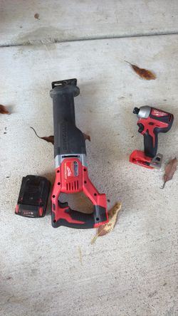 Milwaukee Sawzall and Impact Drill