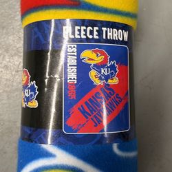 Kansas Jayhawks Fleece Throw Blanket