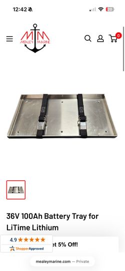 36V 100Ah Battery Tray for LiTime Lithium