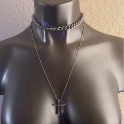 Stainless Steel Cross Necklace 