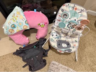 Baby carrier, bouncer, nursing pillow/lounger