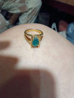 Blue blue topaz ring