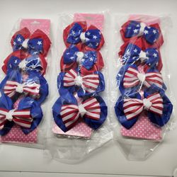 Patriotic Hair Bows