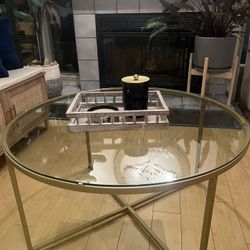 Clear Glass Coffee Table