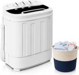 Portable Twin Tub Compact Washing Machine