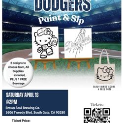 Dodgers paint & Sip