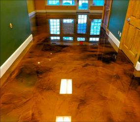 Orange metallic/solid epoxy coatings