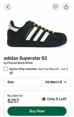 Adidas Superstar 92 Pharrell Williams Black White