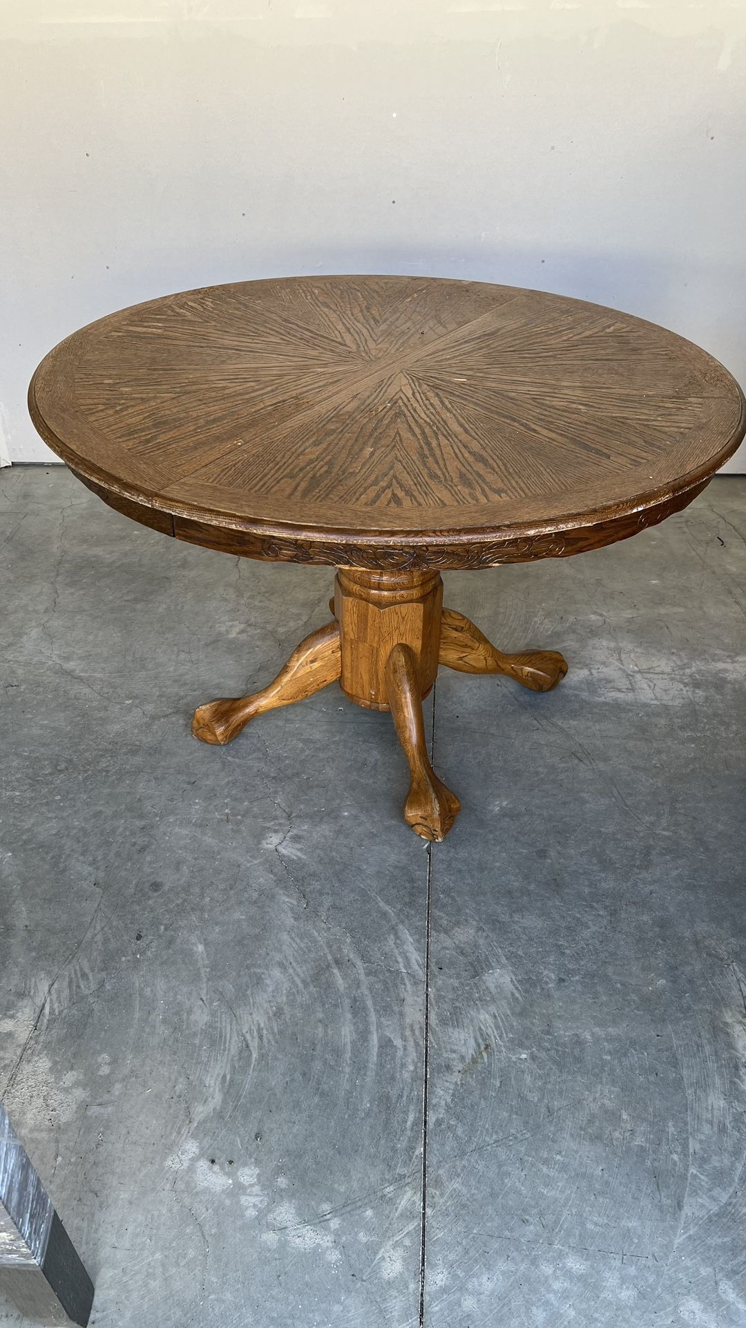 Vintage Solid Wood, Brown Kitchen Table!