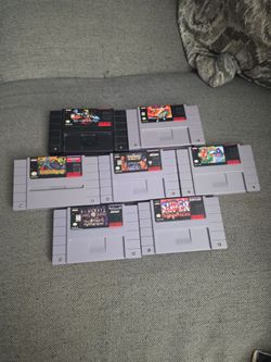 7 Super Nintendo SNES games yoshis island mortal kombat 3 street fighter