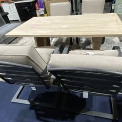 Table and Patio Chairs