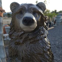 Bear Cement Sculpture
