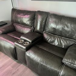 Leather Sofa Set