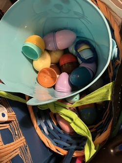 Easter Baskets And Eggs 