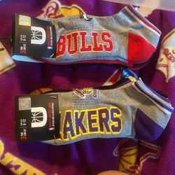 Lakers And Bulls Socks