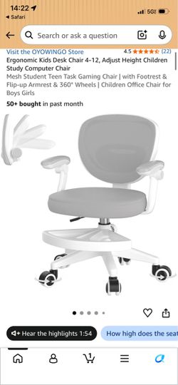 Kids desk chair