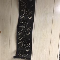 OPEN SCROLL SWIRL  METAL WALL DECOR/ Candle Holder