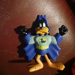 Vintage 1991 McDonald's Toy BATDUCK Daffy Duck Batman Plastic Toy Figure