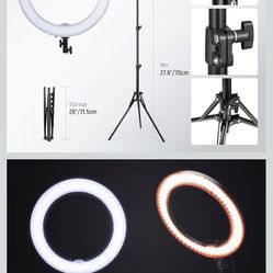 LED Selfie Lighting for iPhone with Tripod Stand/Phone Holder