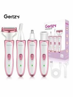 4-In-1 Electric Shaver For Women, Portable Electric Shaver, Rechargeable Electric Trimmer, Suitable For Face, Arms, Body, Legs, Underarms And Bikini A