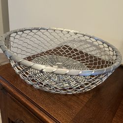 Large Metal Woven Basket