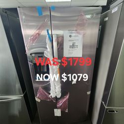 GE 23.0 CU. FT. SIDE BY SIDE REFRIGERATOR 