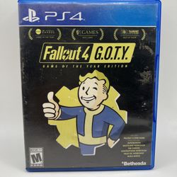 Fallout 4 Game of the Year Edition PS4 (Poster included) VGC TESTED & Working