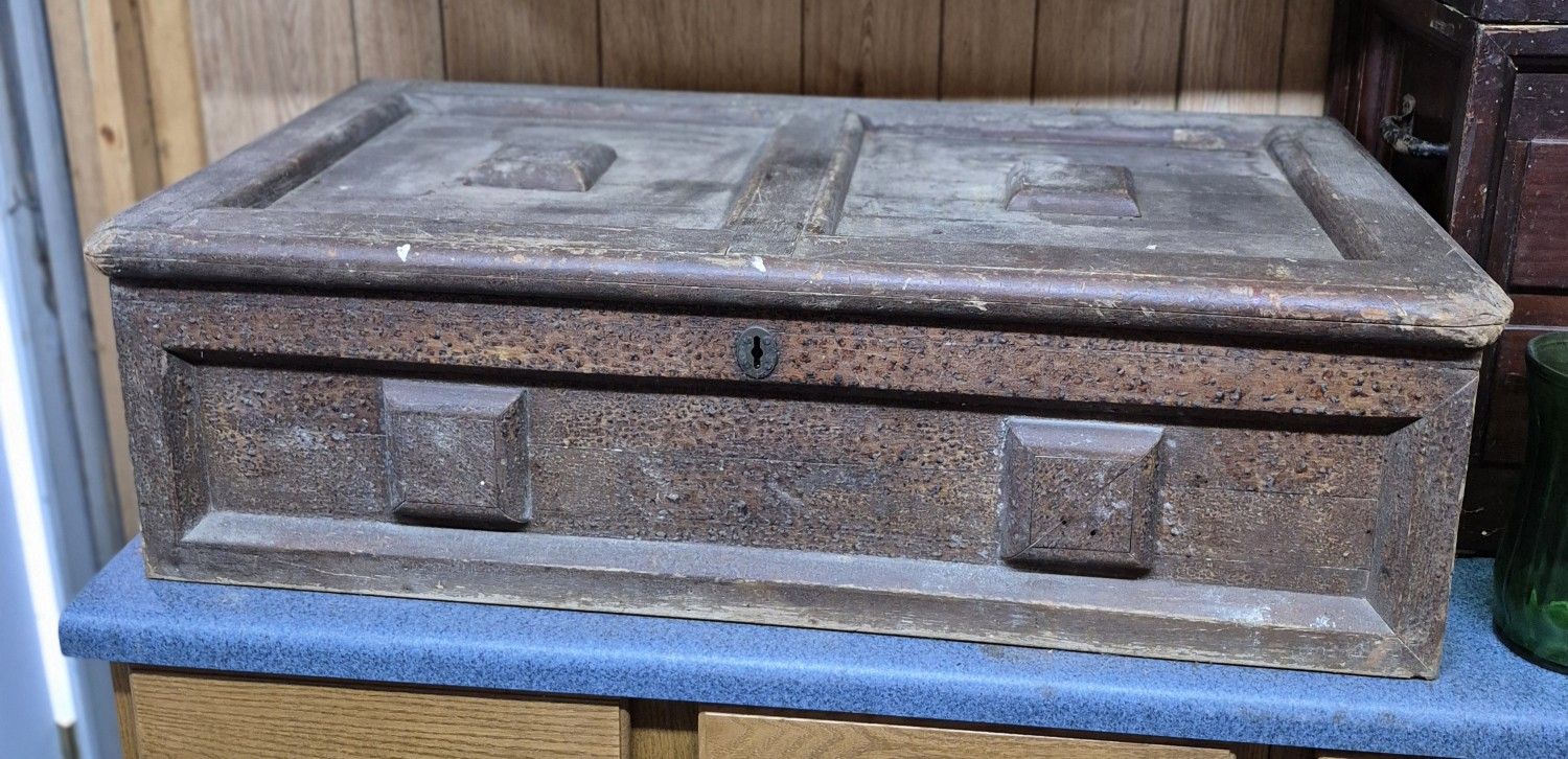 Vintage 1800's Cotton Mill Wooden Box